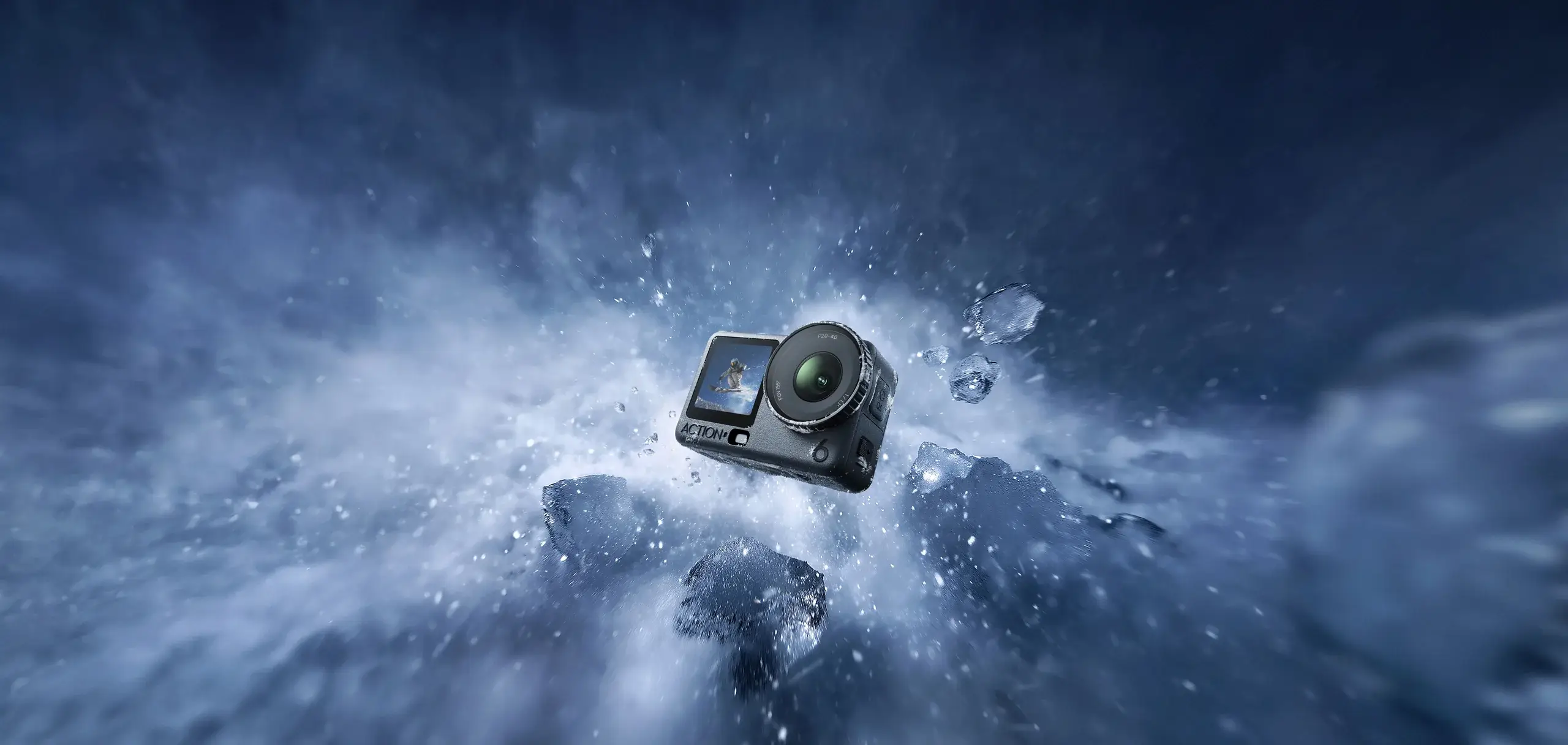 Osmo Action 6 in a snowstorm