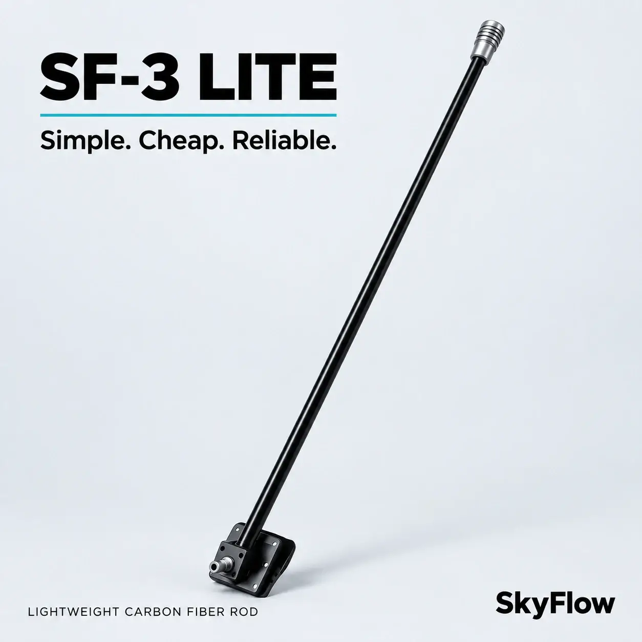 SF-3 Lite lightweight carbon fiber cleaning rod — Simple. Cheap. Reliable.