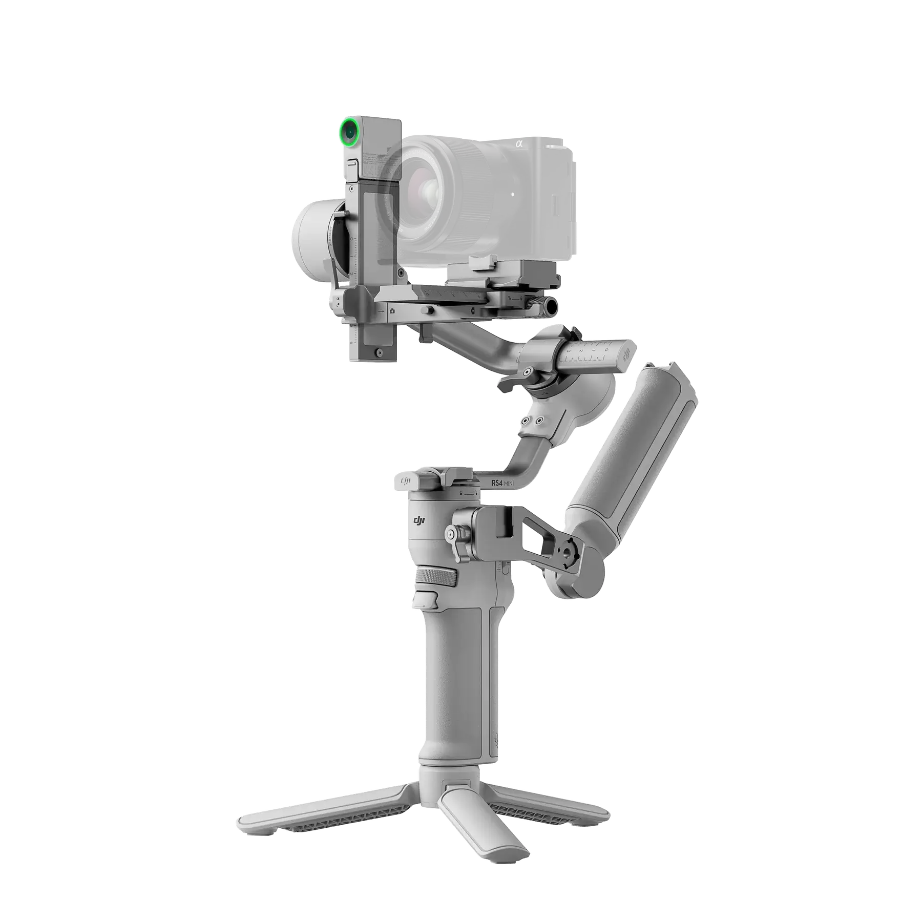 DJI RS 4 Mini Combo with tracking module and briefcase handle