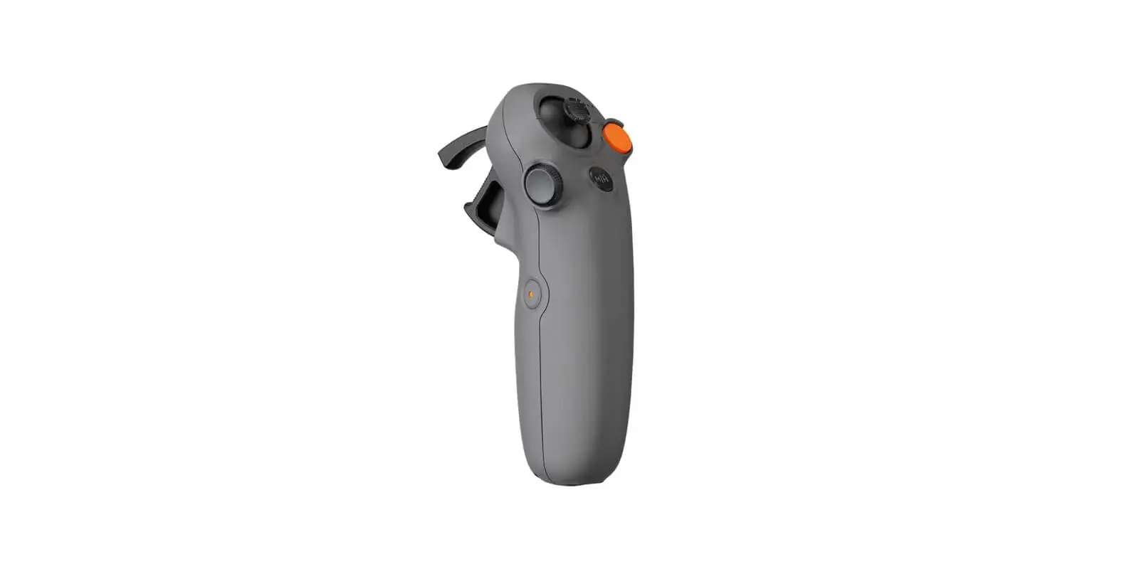 DJI RC Motion 3 side view showing the accelerator trigger