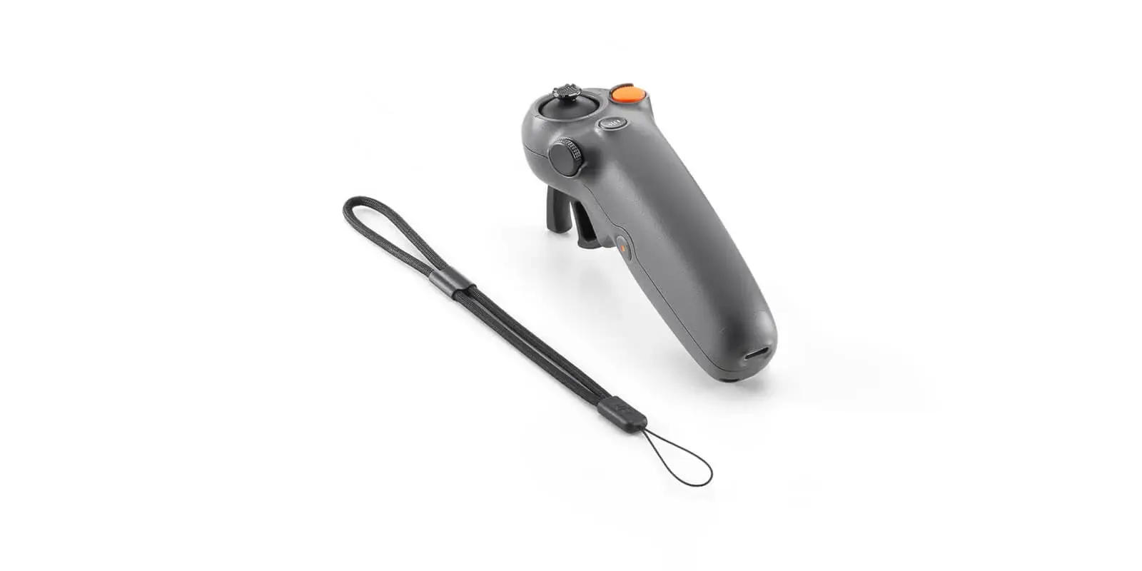 DJI RC Motion 3 with its included lanyard