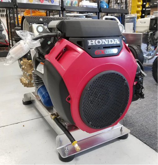 8GPM at 3500psi Gear Drive Honda GX690 with General Pump==