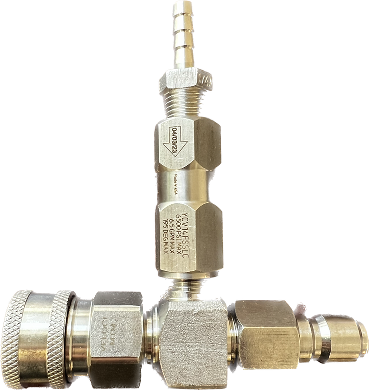 10GPM+ General Pump Forged Stainless Steel Injector with Check Valve