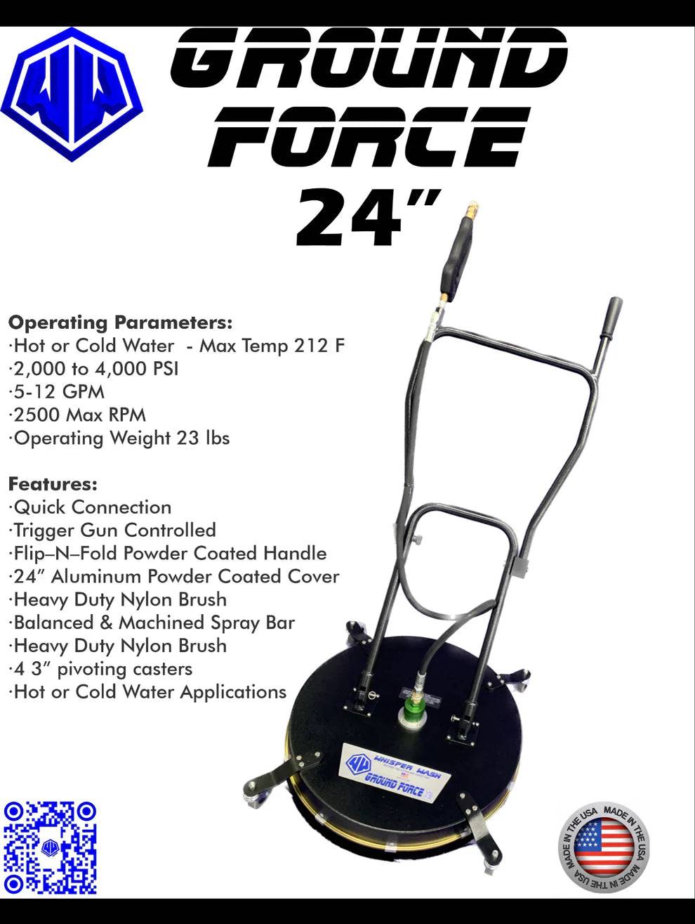 24" Whisper Wash Ground Force
