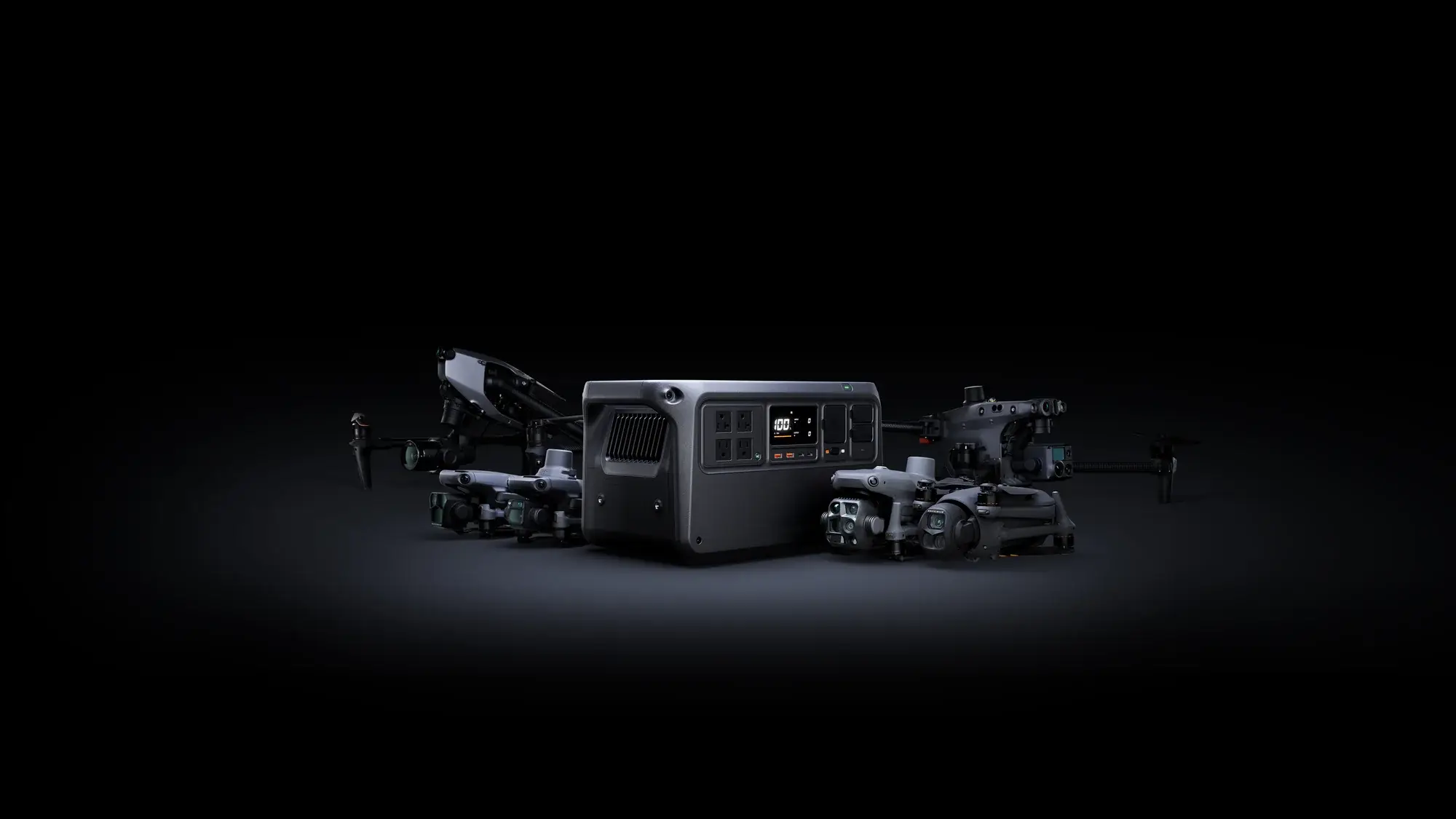 DJI Power 1000 V2 with charging accessories