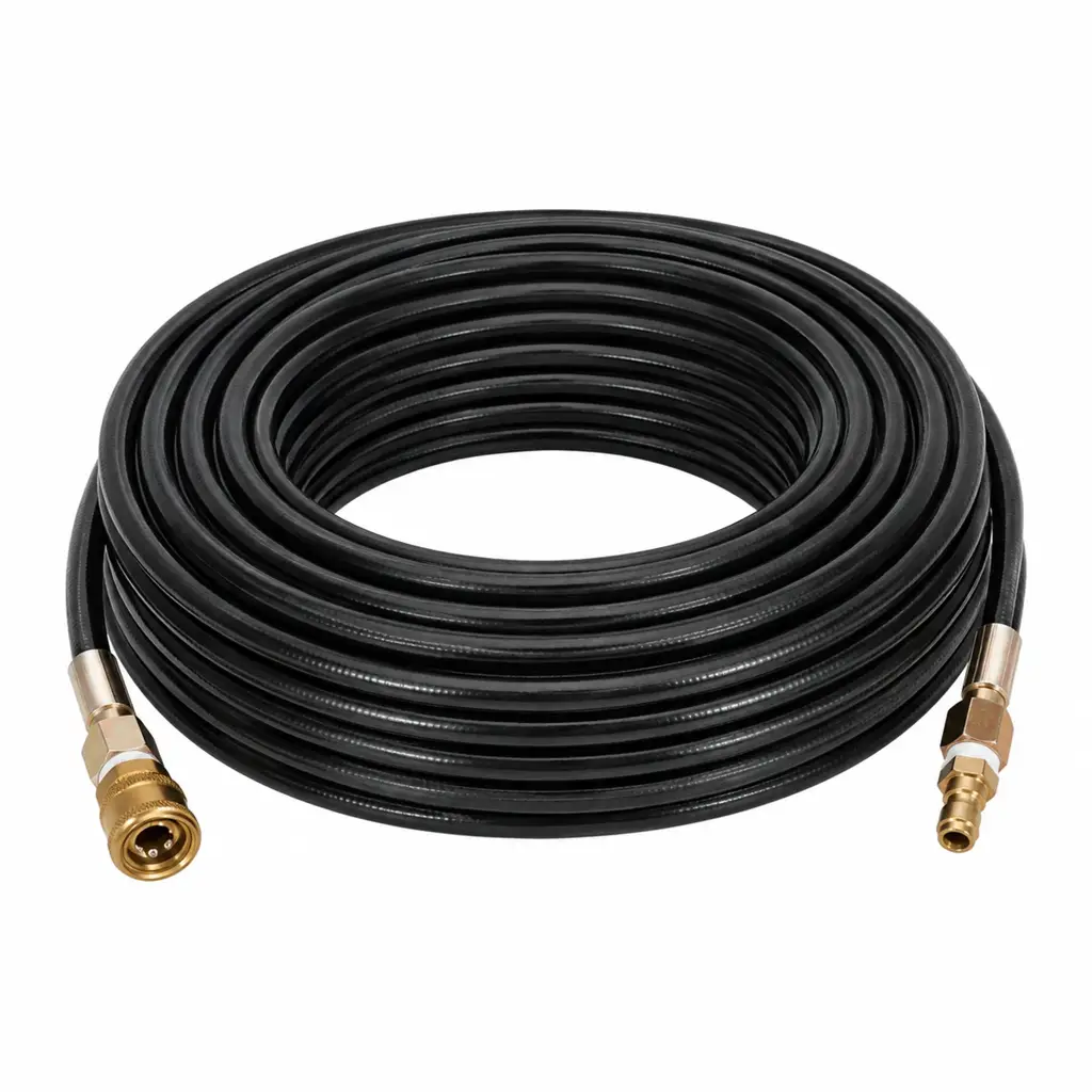 SkyFlow 200 ft ultralight high-pressure hose roll for SF-3 drone cleaning systems